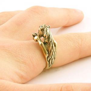 Horse - Animal Wrap Ring - Gold
