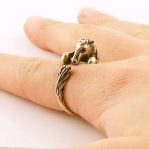 Horse - Animal Wrap Ring - Gold