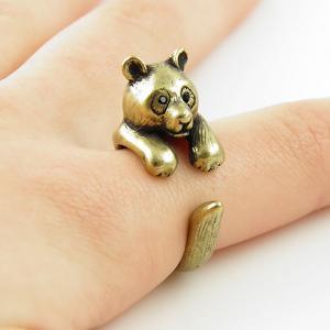 Animal Wrap Ring - Gold Bear